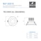 Jesco Downlight LED 35 Round Regressed Gimbal Recessed 12W 5CCT 90CRI BK RLF-35312-SW5-BK - alternate 4